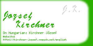 jozsef kirchner business card