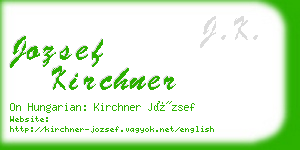 jozsef kirchner business card